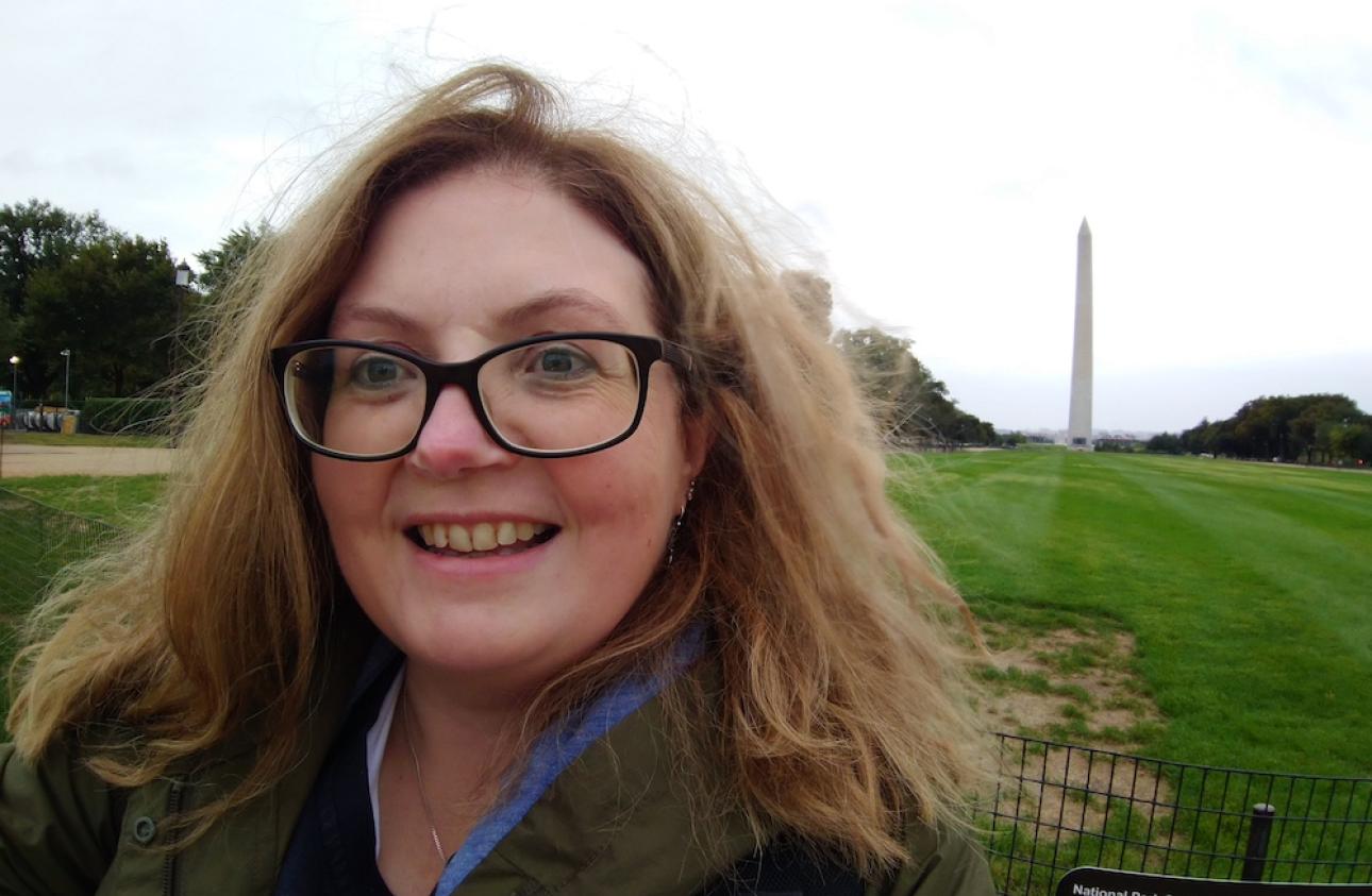 Naomi Wilds at the Washington Monument