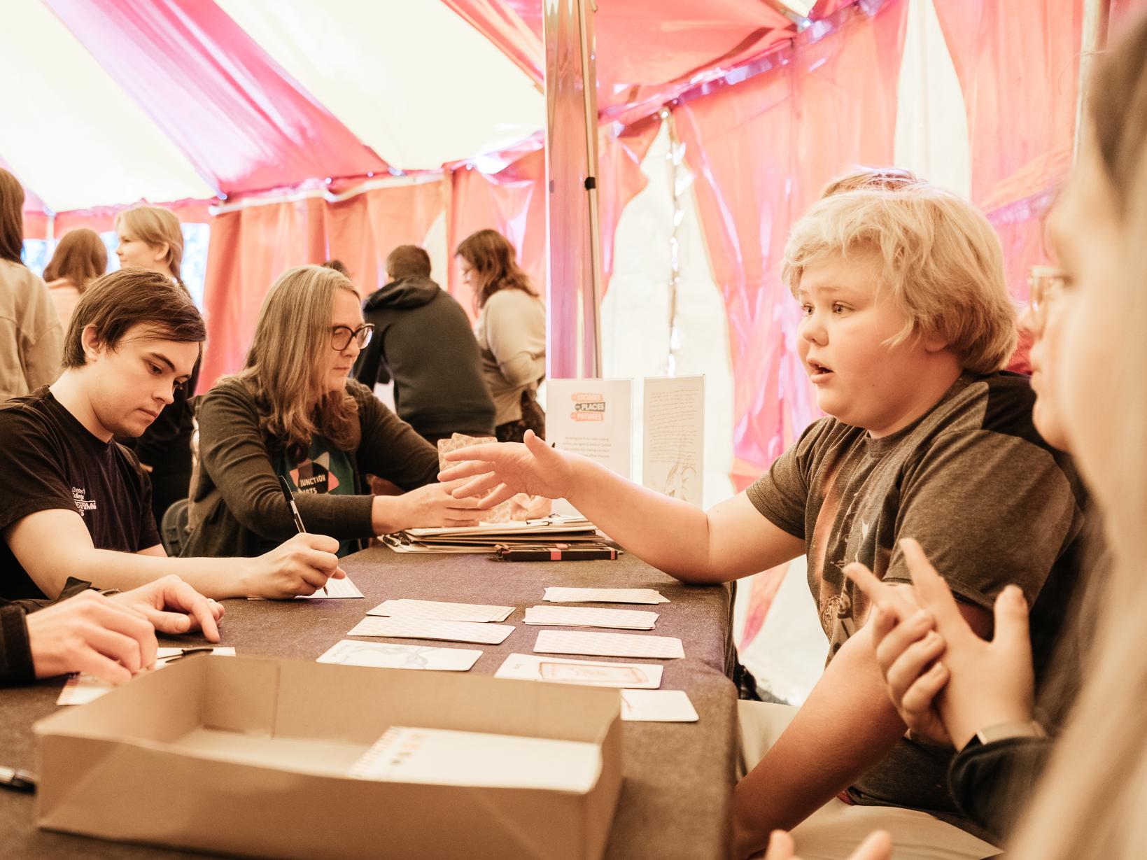 storytellers working with young people