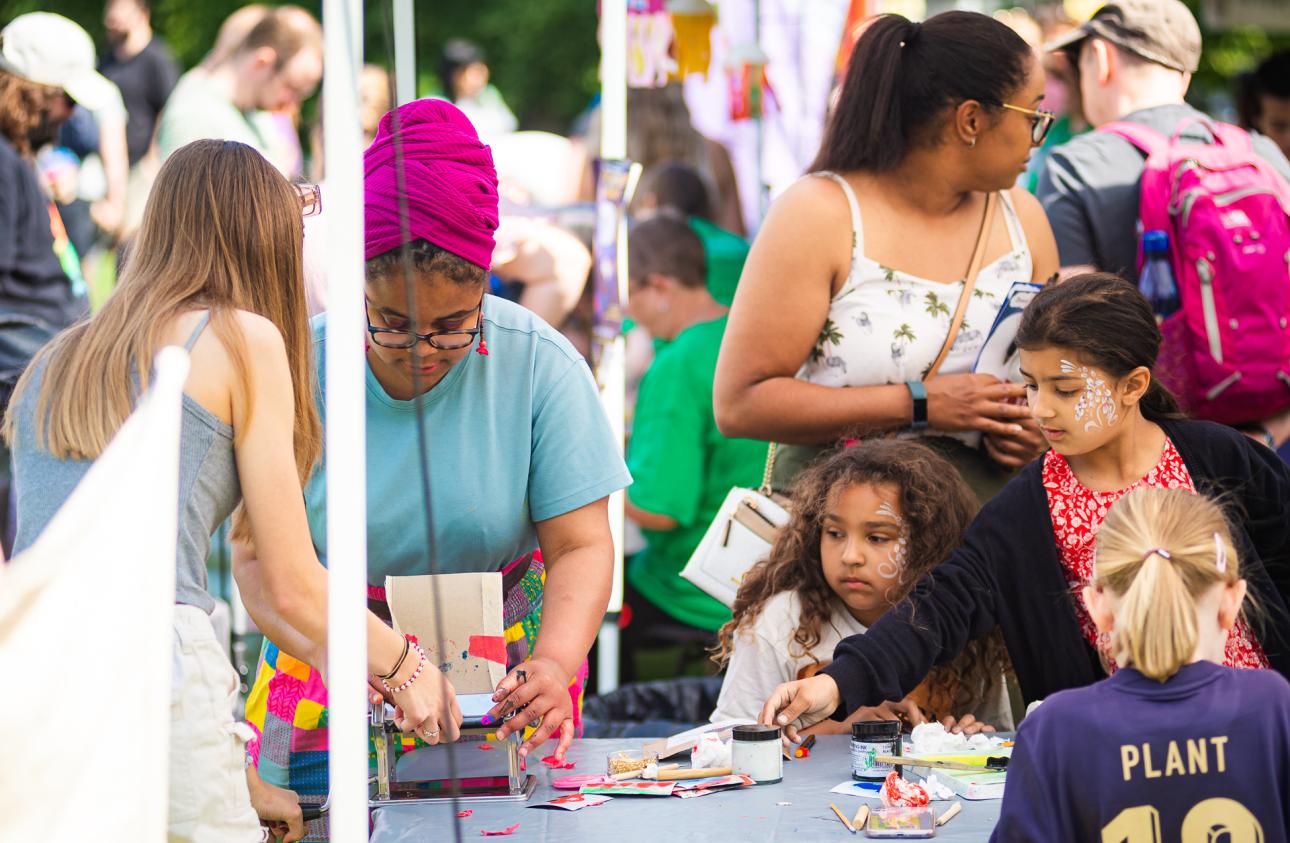 Generous Waste running a workshop sessions at Chesterfield Children's Festival